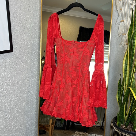 House of CB ‘Analissa’ Scarlett Lace Corset - Picture 8 of 9